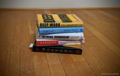 Pile of 5 books