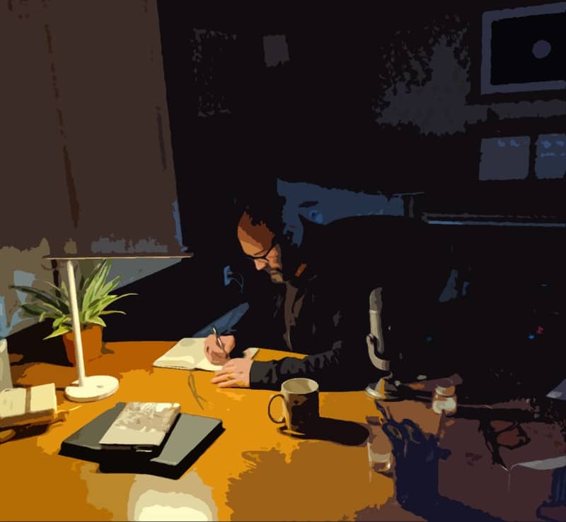 Anthony speaking at a conference